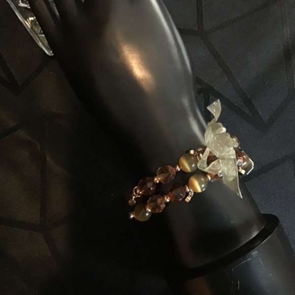 NWT M Haskell beaded stretchable bracelet set of 2 - Picture 3 of 6